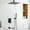 Matte Black, variant on 10 Inch Bathroom Luxury Rain Mixer Complete Combo Set Wall Mounted Rainfall Shower Head,Shower Faucet and Handle System