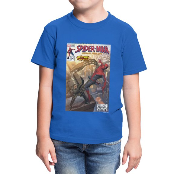 Marvel Spider-Man Brand New Day Youth The Sting Of The Scorpion T-Shirt (Royal, XS-XL)