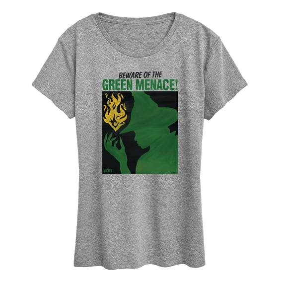 Wicked: Part 2 - Elphaba Green Menace - Women's Short Sleeve Graphic T-Shirt