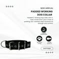 thumbnail image 3 of SparkDog Collars Working Dog Collar - 2" 4ply Padded Heavy Duty Stainless Steel Tactical Seatbelt Wide Buckle Collar (Black, Large) C97, 3 of 3