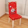 thumbnail image 4 of 4 pcs Couverture de Chaise Imprimée de Noël Amovible et Lavable Table et Housses de Chaise (Style 2), 4 of 5