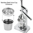 thumbnail image 6 of WEIWEIGG Grade Stainless Steel Citrus Juicer - Heavy Duty Manual Lemon Squeezer for Orange, Lime & Fruit, Efficient Press with Tapered Filter, 6 of 9