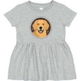 thumbnail image 3 of Inktastic Golden Retriever Dog Girls Baby Dress, 3 of 5