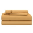 thumbnail image 1 of Cosy House Collection Everyday 1500 Series Bed Sheets - Master Bedroom Essentials - Luxury Hotel Ultra Soft Bedding - Stain & Wrinkle Resistant - Easy & Comfy Fit - 4 Piece (Cal King, Gold), 1 of 7