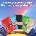 thumbnail image 3 of 100PCS 5 Colors Matte Window Mylar Bags 5.5"×7.8", Smell Proof Zipper Foil Pouches for Candy Food Packaging, 3 of 7