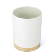 Thyme & Table Modern Ceramic and Bamboo Kitchen Utensil Holder