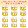 thumbnail image 2 of Party Paper Crowns ArtCreativity, paquete de 24 coronas doradas para niños, 2 of 7