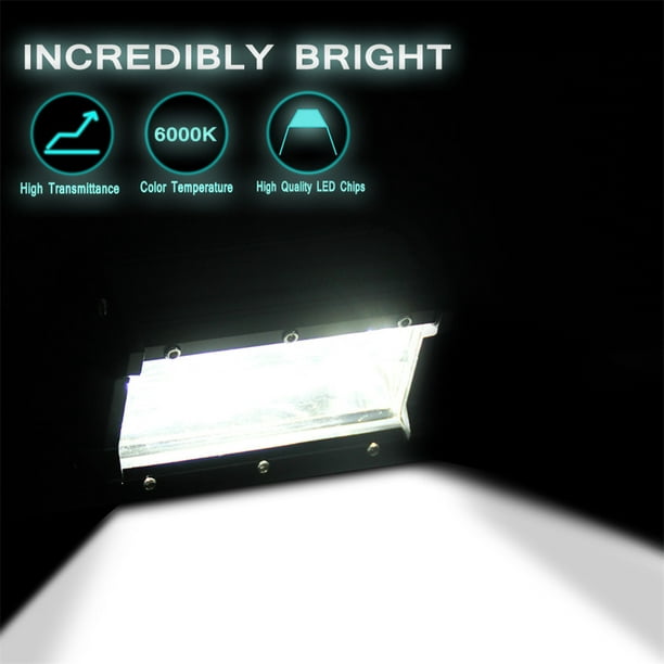 Barre LED pour Machine, automobile et bateau 72W -5000lm, Angle