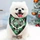 thumbnail image 4 of Pañuelo navideño clásico para perro, diseño geométrico, para perros pequeños, medianos y grandes, con cuadros escoceses, ideal para gatos., 4 of 5