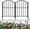 Black-1, variant on Decorative Garden Fence , 10 Pack Rustproof Metal No Dig Fence Animal Barrier for Dog, Arched Flower Bed Edging Ornamental Wire Border Panel Fencing for Yard Patio Outdoor Decor