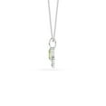 thumbnail image 4 of Natural Peridot Heart-Cut Paw Shape Pendant Necklace in Sterling Silver for Women with 18-inch Adj. Chain, August Birthstone Jewelry for Her Birthday, Wedding Anniversary, Christmas, Mothers Day, 4 of 6