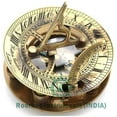 thumbnail image 3 of Brass Pocket Sundial With Wooden Box, 3 of 5