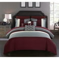 thumbnail image 2 of Rashi 10 or 8 Piece Color Block Bed In a Bag Bedding and Comforter Set, 2 of 7