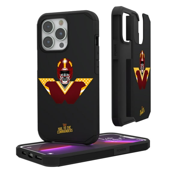 Keyscaper Black Washington Commanders iPhone Rugged Case