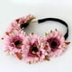 thumbnail image 4 of Boho Verano Playa Estilo Margarita Flor Flor Frente Guirnalda Pelo Banda Rosa Sunnimix Venda de la flor, 4 of 7