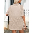 thumbnail image 5 of Zeagoo Womens Lightweight Cardigan Short Sleeve Cardigans Open Front Beach Coverup, 5 of 8