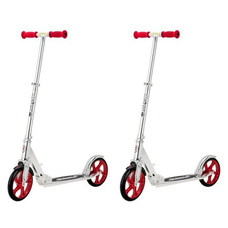 Razor A5 Lux Kids Boys Durable High Performance Kick Scooter, Red (2 (Razor Scooter A5 Lux Best Price)