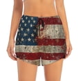 thumbnail image 2 of Daiia American Flag1 Pattern Women's 2 in 1 Running Shorts - Lightweight Athletic Workout Gym Yoga Shorts Liner with Phone Pockets-X-Large, 2 of 7