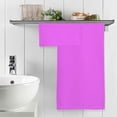 thumbnail image 5 of GZHJMY Bright Purple Soft Cotton Towel Sets 2 Piece,1 Bath Towel 1 Hand Towel Quick Dry Highly Absorbent Bath Towels Washcloths for Bathroom, Gym, Hotel, and Spa Bathroom Towels, 5 of 7