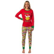 Dr. Seuss Womens' The Grinch Who Stole Christmas Naughty is the New Nice Lounge Pajama Set