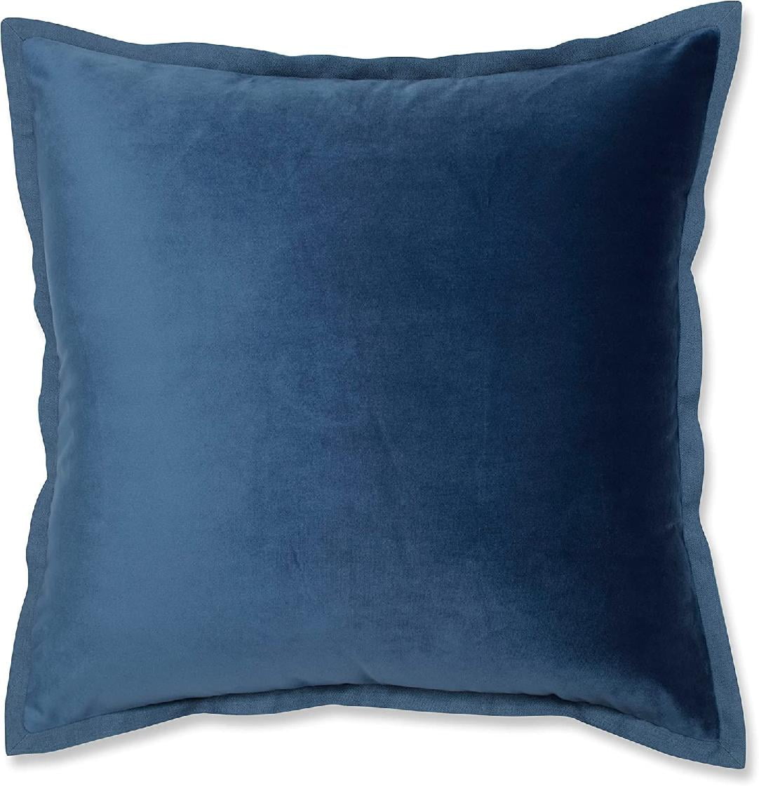 Velvet flange throw pillows