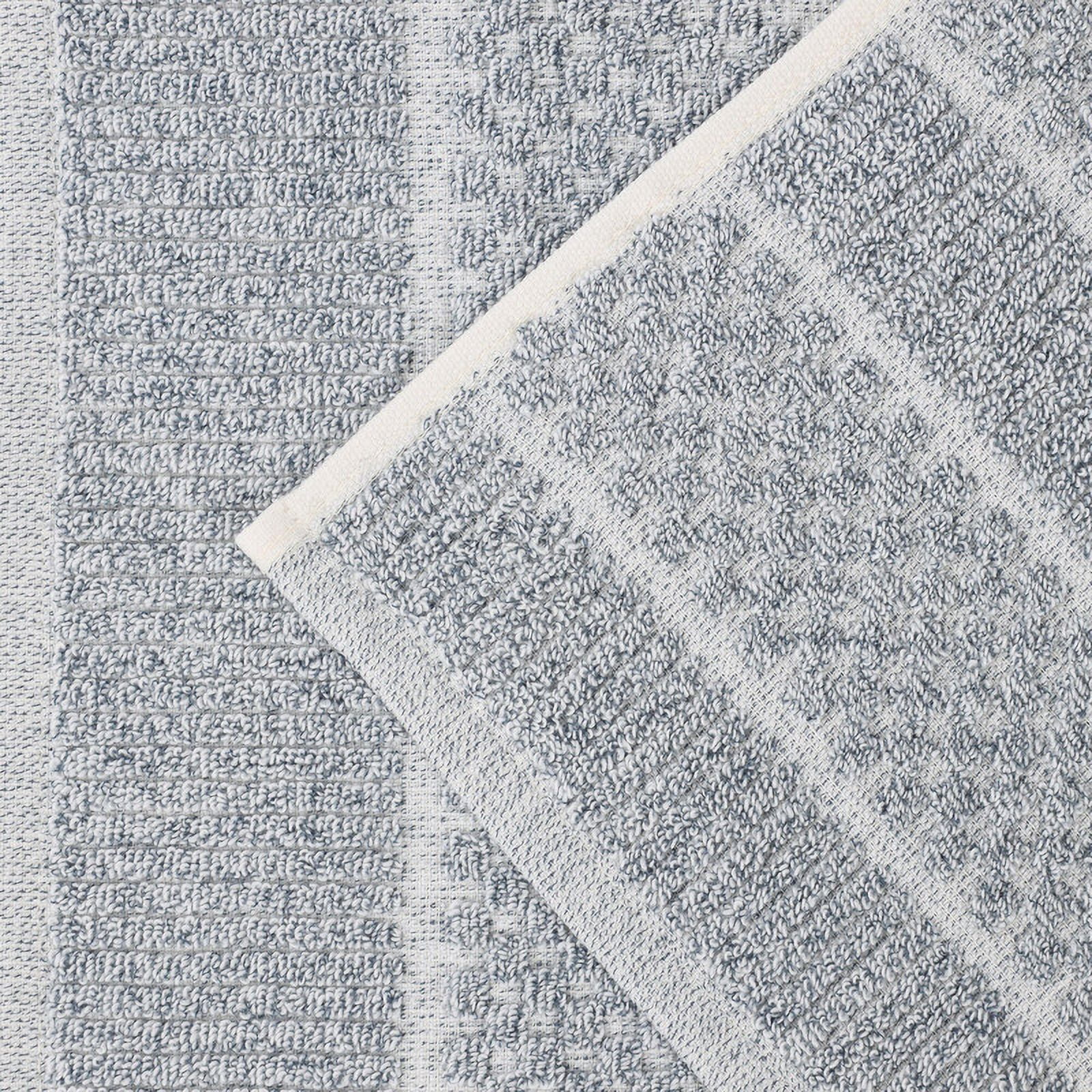 Superior Naples Viscose Cotton Blend Medium Weight Bath Sheets, Set of 2, Denim Blue