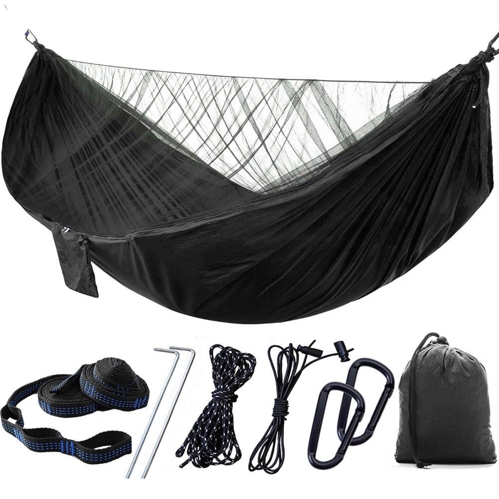 SPRING PARK Full Set Ripstop Double Camping Hammock with Carry Bag
