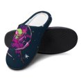 thumbnail image 4 of Invader Zim Fuzzy Cotton Slippers For Mens Winter Cotton Lightweight Anti-slip Rubber Sole Slippers House Open Back Slippers Closed Toe Slippers, 4 of 9
