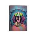 thumbnail image 2 of Hippie English Springer Spaniel Portrait oil painting Watercolor Tie-dye Vintage Travel Passport Wallet Springers Dog Lover Gifts PU Leather Passport Holder Cover - 00015, 2 of 5