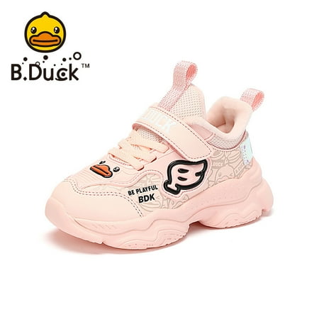 

B.Duck Baby Cartoon Graphic Sneakers Hook And Loop Fastener Non-slip Plush Warm Winter Shoes Boys And Girls Kids Shoes