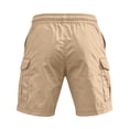 thumbnail image 5 of Cargo Shorts for Men Twill Knee Length Drawstring Athletic Shorts with Pockets Summer Casual Outdoor Hiking Short, 3XL, 5 of 5