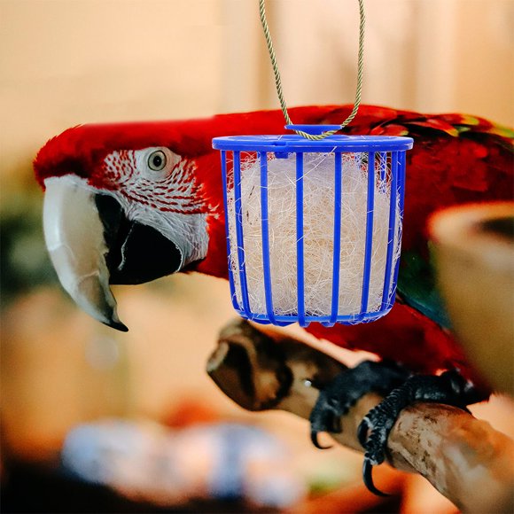 IDEANATEGRATE 3Ud Refugio Para Loros Azul Con Nido Artificial Para Cría Y Descanso