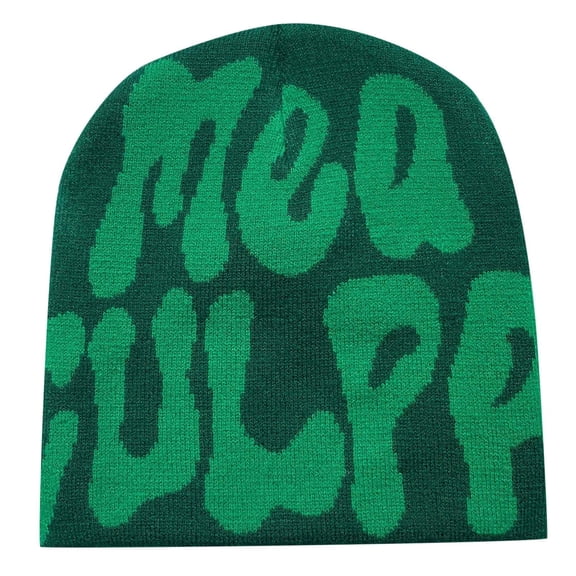 Unisex Beanie Letter Print Hop Style Winter Warm Knit Cap Hat