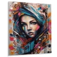 thumbnail image 2 of Designart "Pop Art Portrait of a Woman I" Modern Woman Metal Wall Art Prints, 2 of 5