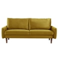 thumbnail image 4 of US Pride Furniture Maryellen 70''W Velvet Sofa, Yellow, 4 of 5