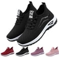 thumbnail image 2 of Wide Toe Box Shoes Women Slip On Walking Shoes Slip on Lightweight Workout Tennis Gym Sneakers with Arch Support Non-Slip Breathable Casual Running Sneakers Outdoor,Black#40, 2 of 7