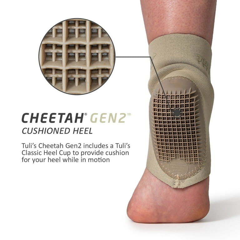 Tuli's Cheetah Gen2 Heel Cup with Fitted Compression Sleeve for