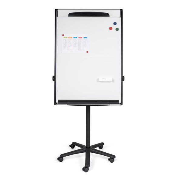 MasterVision Trépied Barre d'Extension Magnétique Anti-Sécheresse, 69 Pouces à 78 Pouces de Haut, Noir/argent