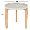 thumbnail image 3 of SAFAVIEH Serka Outdoor Patio Side Table, Natural/Light Grey, 3 of 8