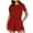 Red, variant on Riforla Womens Casual Short Sleeve Shorts Solid Jumpsuit with 2 Pockets Jumpsuits for Women Hot Pink XXL