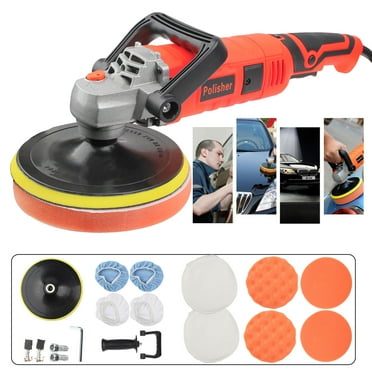 LineYDI Mini Cordless Buffer Polisher 7ich Buffer Polishing Car Polisher Waxing Tool Set 7" 1580W