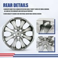 thumbnail image 4 of 4pcs/Set 16" Hubcaps Wheel Rims Cover for 2009-2025 Toyota Corolla /2023-2025 Toyota Corolla Hybrid /2009-2014 Toyota Matrix Compatible with Steel Wheels Snap on Installation(16-inch,Chrome), 4 of 8