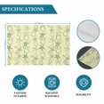 thumbnail image 6 of Yellow Green Coastal Placemats Set of 8, Starfish Nautical Ocean Sea Wooden Placemats for Dining Table, Place Mats for Kitchen Tabletop, Waterproof Wipeable Dining Table Mats Set, 6 of 9