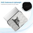 thumbnail image 2 of FORMRS 13-13.3 inch Laptop Sleeve Case Soft Carrying Quilted Computer Bag Cover, Black Cute Cat, 2 of 7