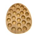 thumbnail image 4 of Estante organizador de bandeja de huevos de madera, bandeja de servicio de placa de huevos de 24 agujeros para refrigerador huevo fresco Pascua, 4 of 9