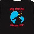 thumbnail image 4 of Inktastic My Auntie Loves Me Narwhal Family Boys or Girls Long Sleeve Toddler T-Shirt, 4 of 5