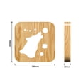 thumbnail image 4 of Led Usb Night Light Wooden Dog Paw Wolf Head Lamp Light Lámpara De Mesa Niños Niños Monstrate HA026302-01, 4 of 6
