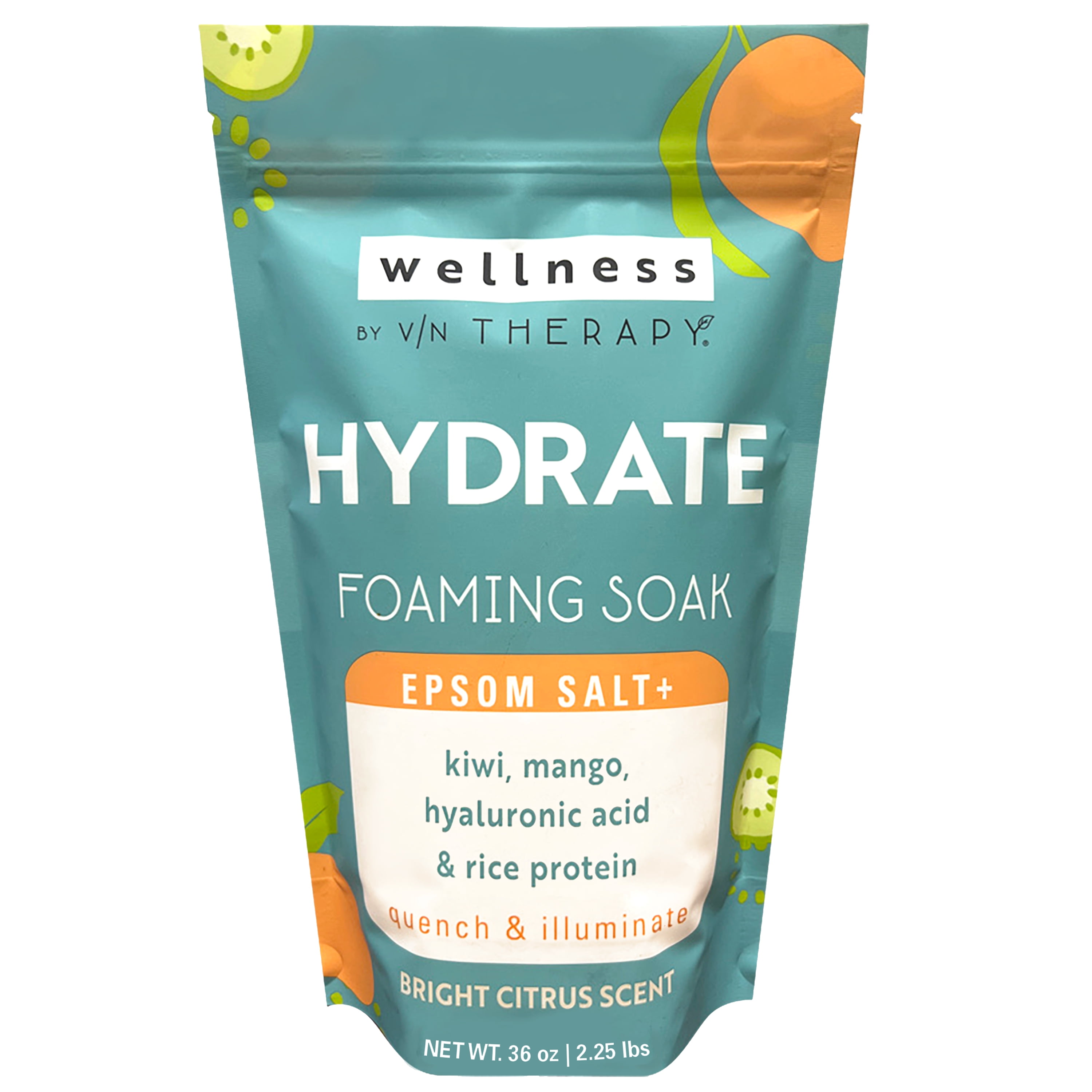 Wellness by Village Naturals Therapy Hydrate Foaming Bath Soak, 36 oz