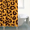 thumbnail image 4 of Yellow and Black Of Leopard Print Shower Curtain 72"x72" ,Bathroom Decorative Shower Curtains Set with 12 Hooks,Modern Waterproof Washable Shower Curtain, 4 of 6