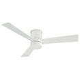 thumbnail image 2 of Axis 52" Matte White Dimmable LED Smart Flush Mount Ceiling Fan with Remote Control, 2 of 7